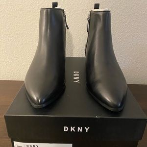 Black Leather Booties